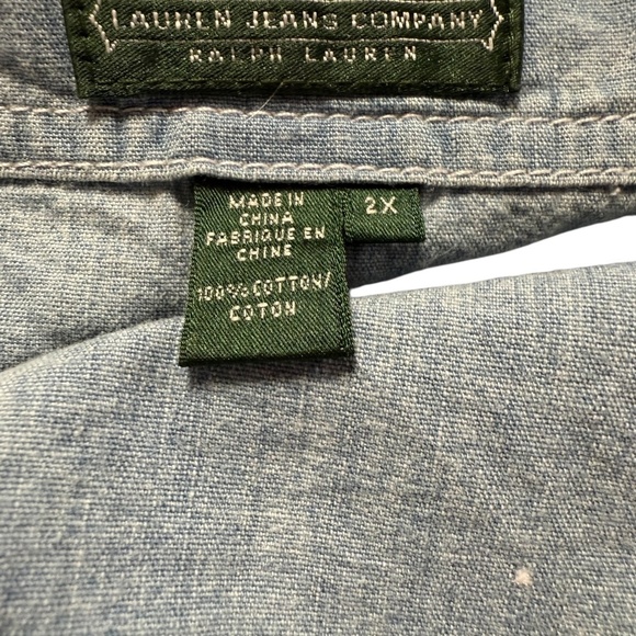 Lauren Jeans Company Ralph Lauren Nautical Tunic Top SZ 2X Coastal Maine - Picture 10 of 10